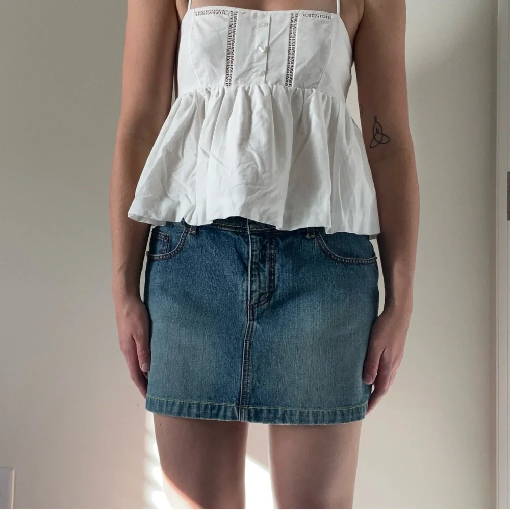 Y2k SO Denim Mini Skirt